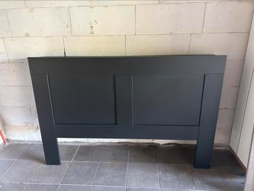 Tête de lit IKEA noir, Enlèvement, Utilisé, Bois, 160 cm