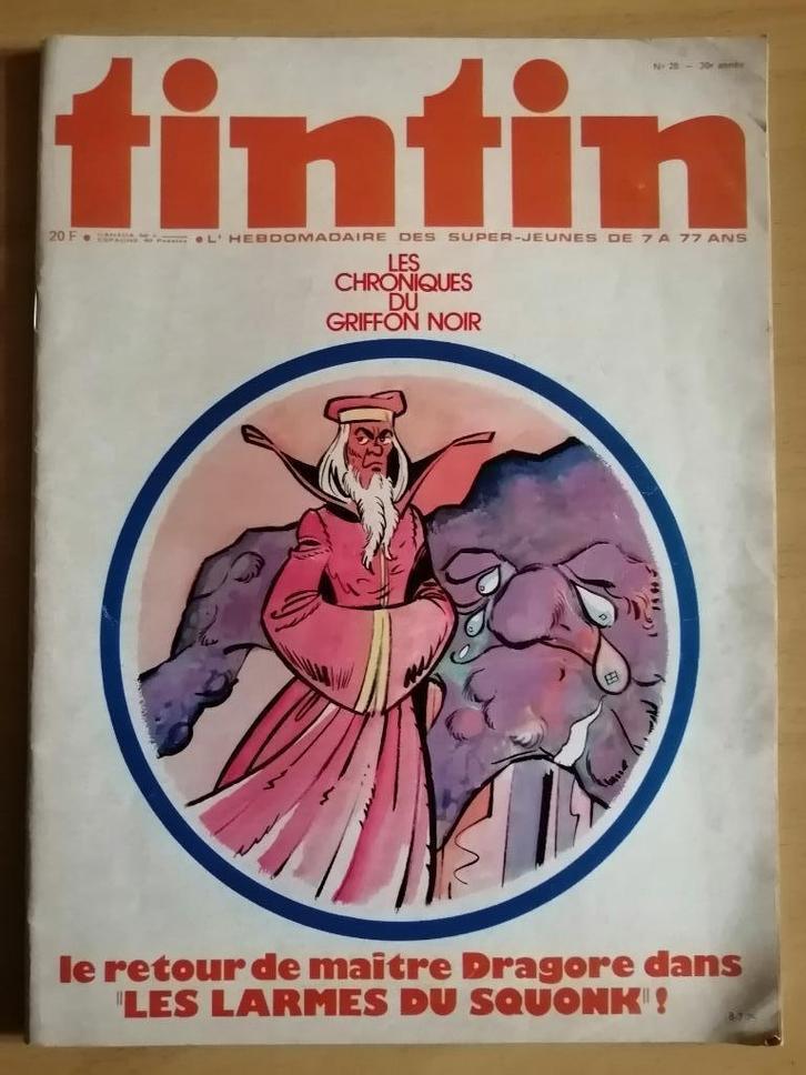 Le journal de Tintin numéro 28 - 1975, Verzamelen, Tijdschriften, Kranten en Knipsels, Krant, Ophalen of Verzenden