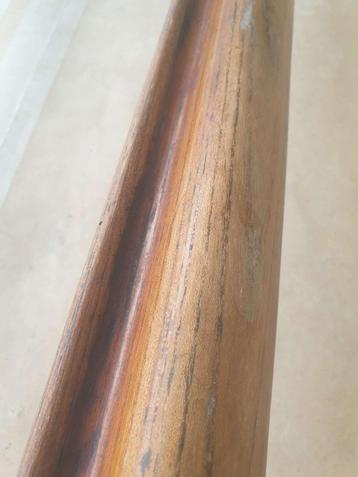 Antieke vintage trapleuning 1886, L 356cm, handgreep 5,5x5,5 beschikbaar voor biedingen