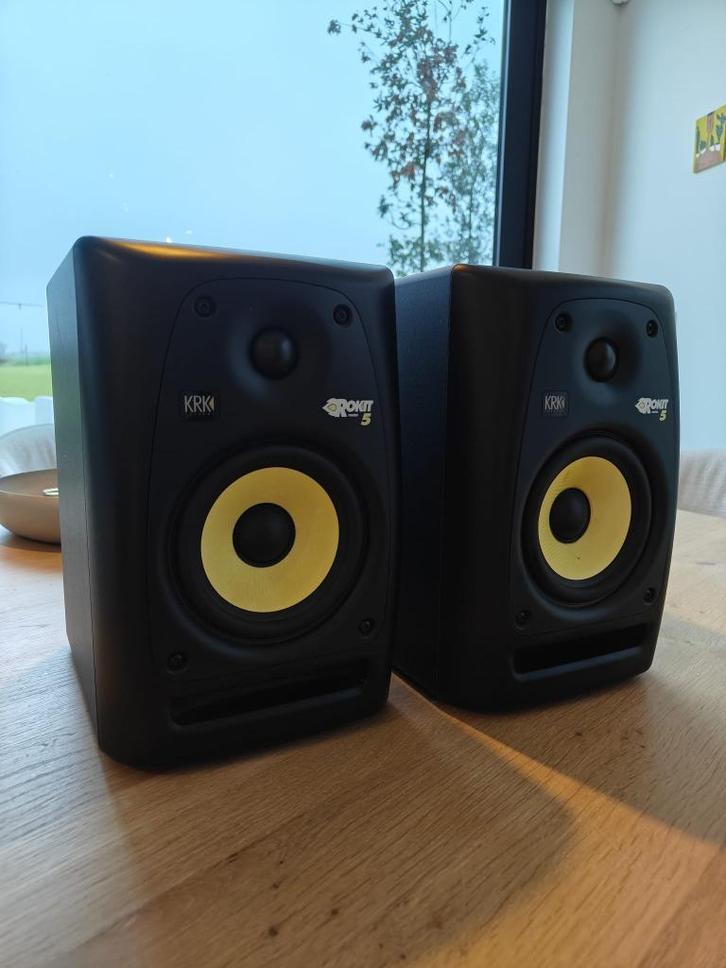 KRK Rokit 5 studio monitors, Audio, Tv en Foto, Luidsprekerboxen, Gebruikt, Overige typen, Overige merken, Ophalen