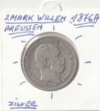 DUITSLAND 2 MARK 1876A PREUSSEN WILLEM, Ophalen of Verzenden, Duitsland, Zilver