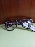 Mooie bril met paars - zwarte print, Handtassen en Accessoires, Ophalen of Verzenden, Nieuw, Paars, Bril