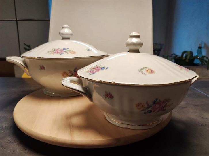 soepkom en dienkom bavaria, Antiek en Kunst, Antiek | Keramiek en Aardewerk, Ophalen