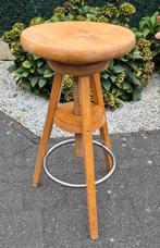 Vintage Houten draaikruk/atelierkruk, Huis en Inrichting, Ophalen, Zo goed als nieuw