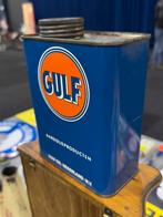 GULF 1 liter olie blik, Verzamelen, Ophalen of Verzenden, Gebruikt, Overige, Overige merken