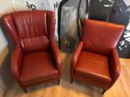 2 clubfauteuils, Huis en Inrichting, Fauteuils, Ophalen, Gebruikt, 75 tot 100 cm, Hout