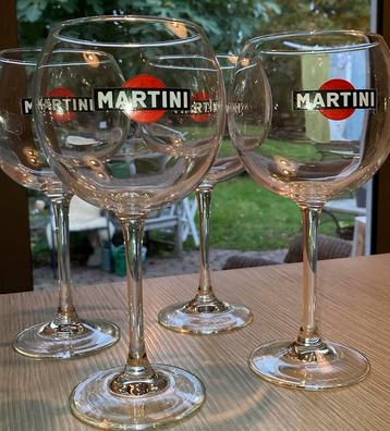 4 vintage Martini bolglazen beschikbaar voor biedingen