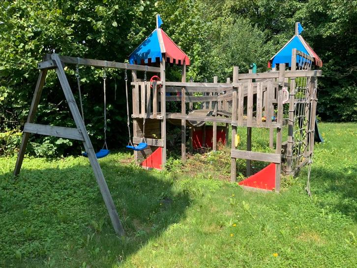 Wickey Smart King speeltoelstel, Kinderen en Baby's, Speelgoed | Buiten | Speeltoestellen, Zo goed als nieuw, Glijbaan, Ophalen