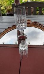 Kristal glas op verzilverd voetje, Antiek en Kunst, Ophalen