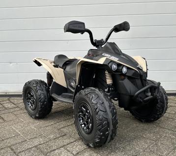 Kinder Accu Quad can-am 12v Rubberband -Leder zit NIEUW beschikbaar voor biedingen