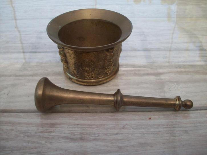 massief zwaar koper antique mooi medicijn of kruiden pot, Antiek en Kunst, Antiek | Brons en Koper, Koper, Ophalen of Verzenden