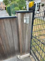 Draaipoort in Afrimosa, breedte 4 meter totaal, hoogte 1,3 m, Tuin en Terras, Tuinhekken en Hekwerk, Ophalen, Met poort, Gebruikt