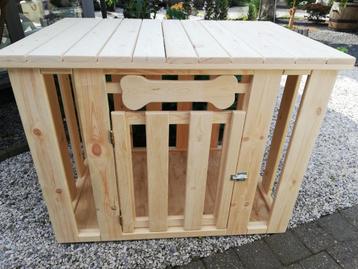 Nieuw grote en zeer sterke houten honden bench