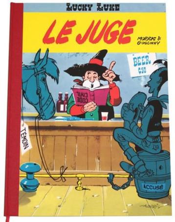 Exclu.: zeefdruk/sérigraphie Lucky luke Le Juge / De rechter beschikbaar voor biedingen