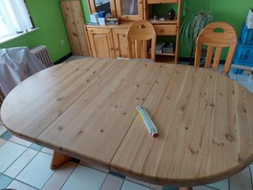 table de salle à manger, Enlèvement, Utilisé, Ovale, Pin