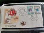 Belgie 1967 - FDC Lions Club, Met envelop, Ophalen of Verzenden, Gestempeld, 1e dag stempel