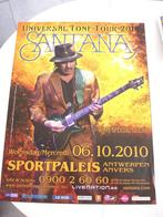 Santana - affiche "Universal Tour" - 2010, Gebruikt, Ophalen of Verzenden, A1 t/m A3, Rechthoekig Staand