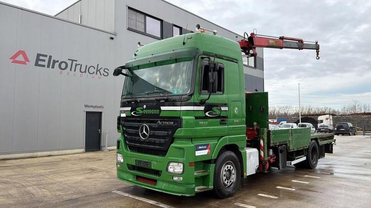 Mercedes-Benz actros 1844 (EPS / GRUE MKG 175 / CRANE MKG 17, Auto's, Vrachtwagens, Bedrijf, Te koop, ABS, Airconditioning, Elektrische buitenspiegels