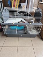 Leuke kooi met verdieping, Dieren en Toebehoren, Kooi, Gebruikt, 60 tot 90 cm, 75 tot 110 cm