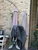parasol + zware metalen voet (2 stuks beschikbaar), Ophalen, Gebruikt, Stokparasol, Waterdicht