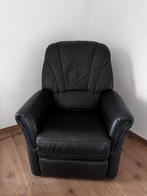 Bruine lederen relax HUKLA Longlife, Huis en Inrichting, Fauteuils, Ophalen, Gebruikt, Minder dan 75 cm, Leer