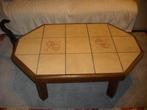 Table de salon bois et carrelage, Maison & Meubles, Tables | Tables de salon, 100 à 150 cm, Moins de 50 cm, Enlèvement, Utilisé
