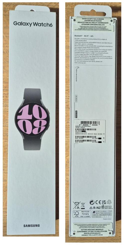 Samsung Watch6 met 2 jaar garantie (ongeopende doos), Bijoux, Sacs & Beauté, Montres connectées, Neuf, Gris, Distance, Bandage calorique