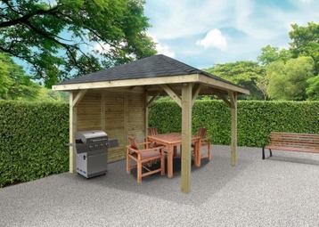 Tuinhuis-paviljoen-kiosk S7773: 3470 x 3470mm