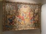 Groot klassiek wandtapijt – oogsttafereel met sierboord, Antiek en Kunst, Ophalen