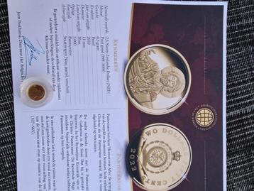 Kleinste gouden munt 2022 proof 3000exp beschikbaar voor biedingen