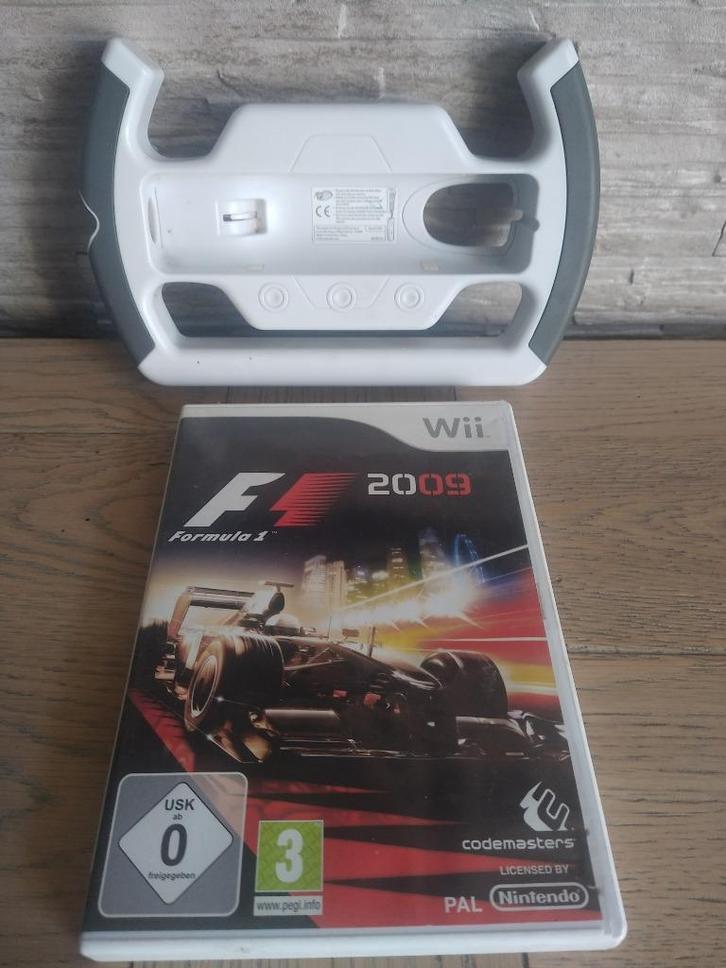 Jeu Nintendo Wii F1 2009 + volant, Consoles de jeu & Jeux vidéo, Jeux | Nintendo Wii, Comme neuf, Course et Pilotage, 1 joueur
