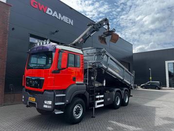 MAN TGS 26.360 6x6 Kipper/Kraan Euro 5 (bj 2010) beschikbaar voor biedingen