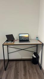 Bureau Simple en Bois et Métal – 75x50x100 cm, Maison & Meubles, Bureaux, Enlèvement ou Envoi, Bureau