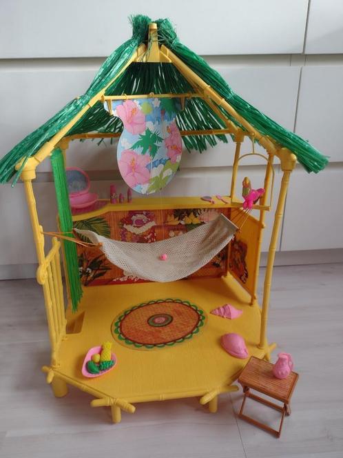 Barbie Island fun hut uit 1987, Verzamelen, Poppen, Gebruikt, Accessoires, Ophalen of Verzenden