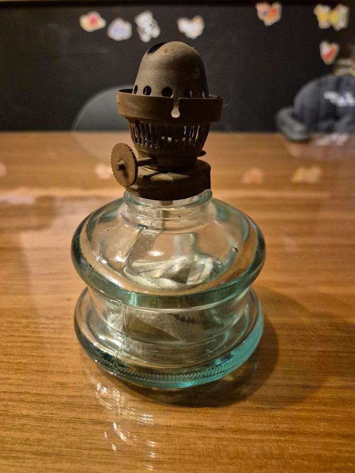 Ensemble de lampes à huile vintage - verre et métal, Antiquités & Art, Antiquités | Autres Antiquités, Enlèvement