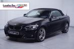 BMW 218 2-serie Cabrio 218d High Executive Leder Navi Camera, Auto's, Automaat, 118 g/km, Zwart, Zwart