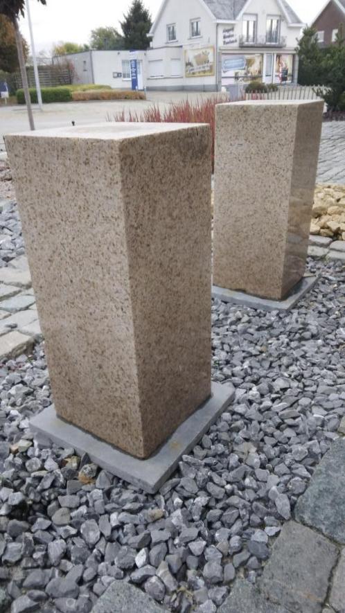 2 colonnes de granit, blocs complets, granit, statue de jard, Maison & Meubles, Accessoires pour la Maison | Colonnes & Piliers