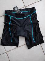 Short de cyclisme noir à rayures bleues, taille L, Neuf, Vêtements d'extérieur, Enlèvement ou Envoi, Femmes