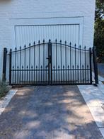 Smeedijzeren poort met palen, Tuin en Terras, Tuinpoorten, Ophalen, Gebruikt