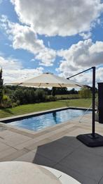 Nieuwe Zweefparasol Hartman 350x350 + voet, Tuin en Terras, Ophalen, Kantelbaar, Nieuw, Zweefparasol