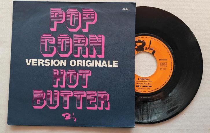 HOT BUTTER - Popcorn (45t), Cd's en Dvd's, Vinyl Singles, Zo goed als nieuw, Single, Pop, 7 inch, Ophalen of Verzenden