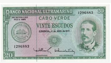 Kaapverdië (Portugees bewind), 20 Escudos, 1972, XF, p52a