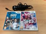 WII sing (2 games) + micro, Consoles de jeu & Jeux vidéo, Jeux | Nintendo Wii, Comme neuf, Musique, À partir de 3 ans, Un ordinateur