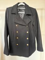 Geklede zwarte jas, Kleding | Dames, Zara, Maat 38/40 (M), Zo goed als nieuw, Zwart