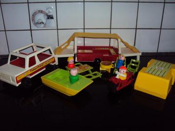 Fisher Price, Play Family Car & Pop-Up-Camping car*VOLLEDIG* beschikbaar voor biedingen