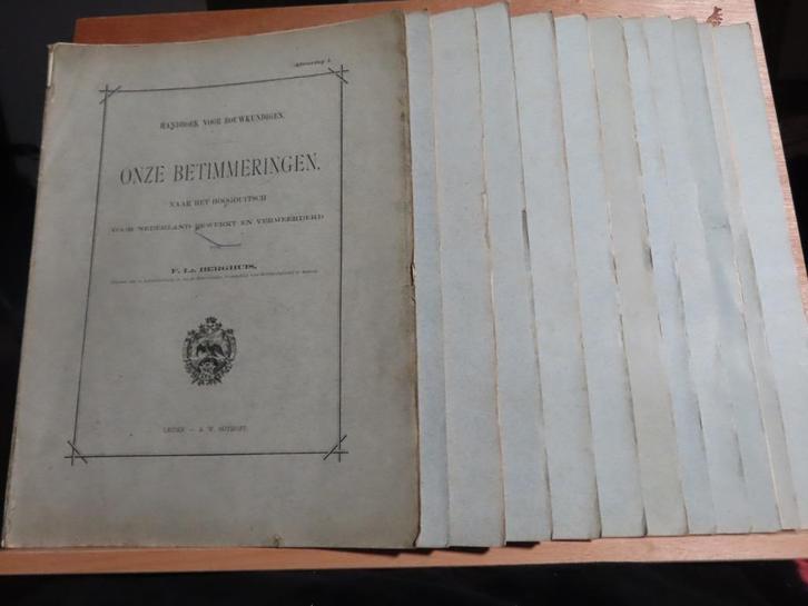 F. Lz. Berghuis - Onze betimmeringen  12 delen 1892  Met EXT, Boeken, Techniek, Gelezen, Bouwkunde, Ophalen of Verzenden