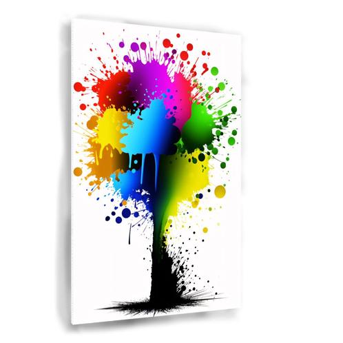 Affiche durcie d'art abstrait coloré d'éclaboussures 50x75c, Maison & Meubles, Accessoires pour la Maison | Décorations murale