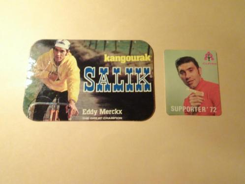 2 stickers van Eddy Merckx - Reclame, Verzamelen, Stickers, Zo goed als nieuw, Sport, Ophalen of Verzenden