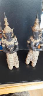 Couple de statues thaïlandaises en bronze., Enlèvement