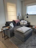 Zetel 3-zitsbank met voetenbank, Ophalen, Gebruikt